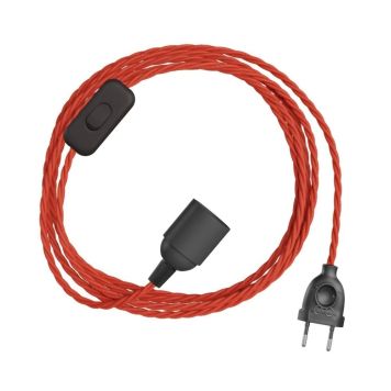 LAMPSLADD CREATIVE CABLES SNAKEBIS TWISTED RÖD 3M
