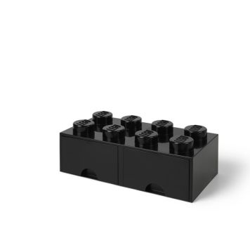 FÖRVARINGSLÅDA LEGO UTDRAGBAR SVART 500X250X180MM