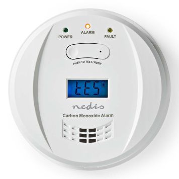 KOLOXIDDETEKTOR NEDIS 85 DB ALARM VIT 