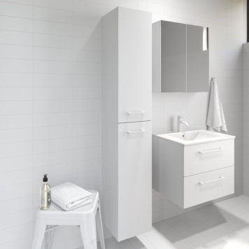 HÖGSKÅP BATH DELUXE CAMDEN VIT MATT 30X30X186.5 CM