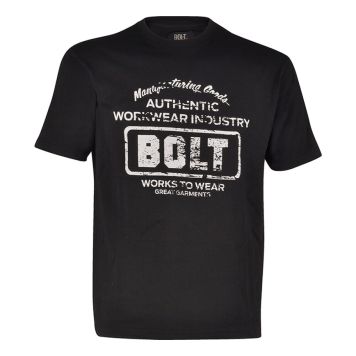 T-SHIRT BOLT DAVE SVART STL S