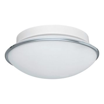 TAKLAMPA/PLAFOND EGLO DOLLY VIT/KROM 1X60W E27