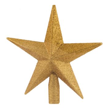 TOPPSTJÄRNA 21CM GULDGLITTER