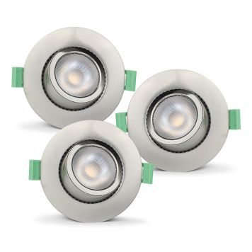 DOWNLIGHT ECOLITE PRIA DIM-TO-WARM 3-PACK BORSTAT STÅL