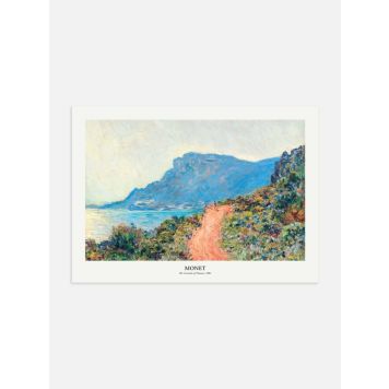 POSTER POSTERY THE CORNICHE OF MONACO BY CLAUDE MONET 50x70CM