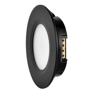 BÄNKBELYSNING DESIGNLIGHT Q-36B Ø70MM 3,5W SVART 