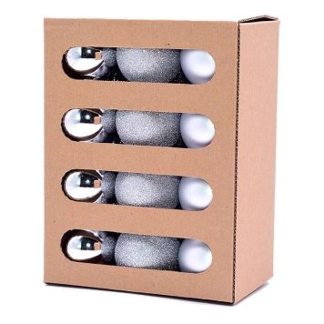 JULGRANSKULOR 5CM SILVER 24-PACK