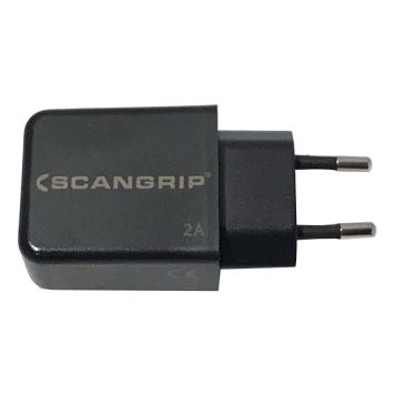 VÄGGLADDARE SCANGRIP USB 5V 2A