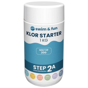 KLOR STARTER SWIM & FUN TABS 20G 1KG  