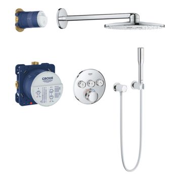 TAKDUSCHSET INGBYGGNAD GROHE SMARTCONTROL RUND KOMPLETT PAKE