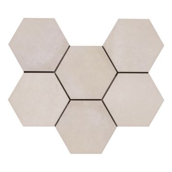 KLINKER TIME HEXAGON BLANC 21X18CM 0.46M²/KRT