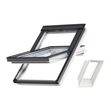 TAKFÖNSTER VELUX PAKET SOLO 7 VIT EVERFINISH 55X118CM PIVÅ