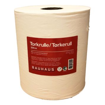  TORKRULLE BAUHAUS NYFIBER VIT 300M/RULLE