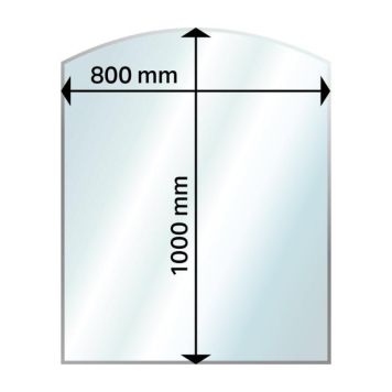 GOLVGLASPLÅT ADURO RUNDAD 800X1000 MM