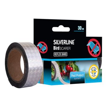 FÅGELSKRÄMMA SILVERLINE REFLEXBAND 30M 