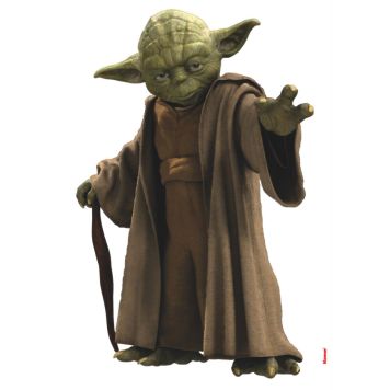 VÄGGKLISTERMÄRKE STAR WARS YODA