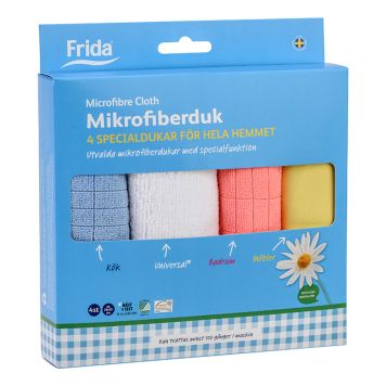 RENGÖRINGSDUK MIKROFIBER UNIVERSAL 4-PACK