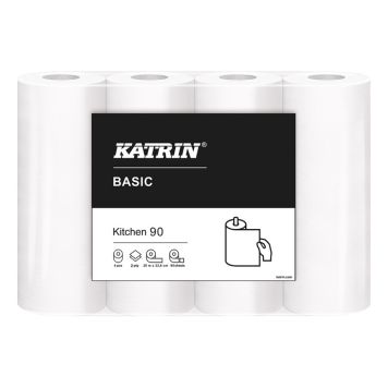 HUSHÅLLSPAPPER KATRIN BASIC 90 2-LAGER 8-PACK