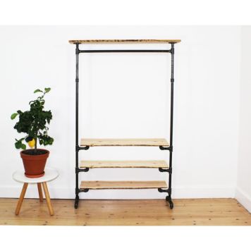 KLÄDSTÄLLNING SIMPLE RACKS COPENHAGEN NATUR 210x120 CM