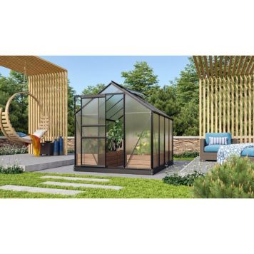 VÄXTHUS VITAVIA VENUS 5000 SVART ALUMINIUM/POLY 5,0M²