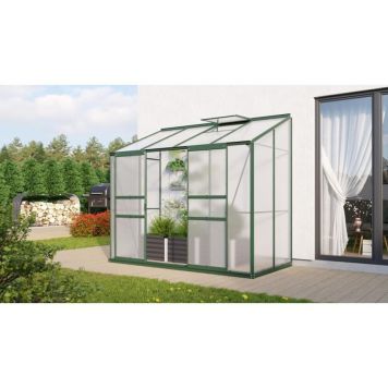 VÄXTHUS VITAVIA IDA 3300 GRÖN ALUMINIUM/POLY 3,3M²