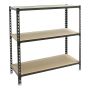 LAGERHYLLA SIMONRACK MADERCLICK MINI 100X80X40CM ANTRACIT/TRÄ