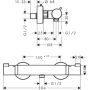 DUSCHBLANDARE HANSGROHE ECOSTAT COMFORT 150CC MATT SVART 