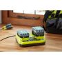 BATTERILADDARE RYOBI RC18240 ONE+ 18V DUBBEL