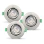 DOWNLIGHT ECOLITE PRIA DIM-TO-WARM 3-PACK BORSTAT STÅL