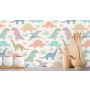 TAPET PASTEL DINOSAURS OFFVIT MULTI