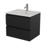 TVÄTTSTÄLLSSKÅP BATH DELUXE CAMDEN RIVA 2L MATTSVART 60CM