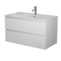 TVÄTTSTÄLLSSKÅP BATH DELUXE CAMDEN RIVA 2L VIT MATT 90CM