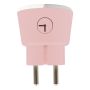 USB-LADDARE CAPIDI MED TIMER USB/USB-C 17W ROSA