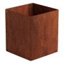 UTOMHUSKRUKA JABO ODLA CORTEN 25X25X30CM ROSTIG