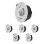 DOWNLIGHT DESIGNLIGHT BONDY Ø85MM 5,5W 6-PACK VIT