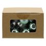 JULGRANSKULOR GLITTER 2CM MINT 20-PACK                       