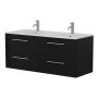 KOMMODPAKET BATH DELUXE CAMDEN DUBBEL SVART 120CM