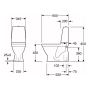 TOALETT GUSTAVSBERG SKANDIC 6400 HYGIENIC FLUSH