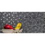 MOSAIK SQUARE CRYSTAL MIX BLACK/SILVER XIC 1,5X,1,5CM PRIS PER ARK