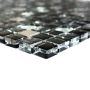 MOSAIK SQUARE CRYSTAL STEEL MIX 1,5X1,5CM PRIS PER ARK