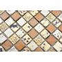 MOSAIK MIX STEN/HARTS GULD/BRONS 30X30CM PRIS PER ARK