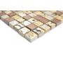 MOSAIK MIX STEN/HARTS GULD/BRONS 30X30CM PRIS PER ARK