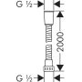DUSCHSLANG HANS GROHE METAFLEX C 2,0M KROM