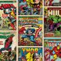 TAPET MARVEL COMICS ACTION HEROES