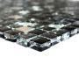 MOSAIK SQUARE CRYSTAL STEEL MIX 1,5X1,5CM PRIS PER ARK