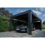 CARPORT GENUA ALLVIEW CUBUS SINGEL MED LED 20,3M²