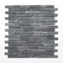 MOSAIK BRICK UNI NERO MARQUINA 30,5X30,5X0,7CM PRIS PER ARK