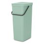 AVFALLSHINK BRABANTIA  SORT & GO JADE GRÖN 40L  